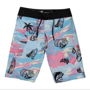 Volcom Mod-Tech Board Shorts Men's 28 Aloha Surf Swim Trunks